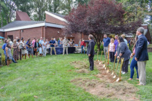 Forrester Construction promoting project at St John Neumann Catholic Church Groundbreaking